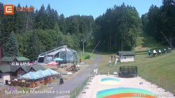 Lower cable car station