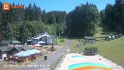 Lower cable car station