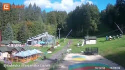 Lower cable car station