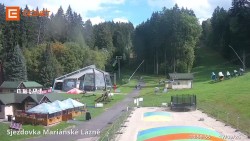 Lower cable car station