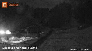 Skigebiet Mariánky - Untere Seilbahnstation - 30.10.2026 v 04:45 Skigebiet Mariánky - Untere Seilbahnstation - 30.10.2026 v 04:45
