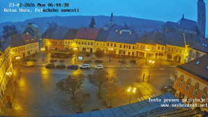 Město Kutná Hora - Palackého náměstí - 23.2.2026 v 06:45 Město Kutná Hora - Palackého náměstí - 23.2.2026 v 06:45