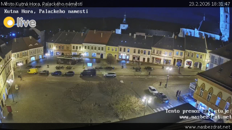 Město Kutná Hora - Palackého náměstí - 23.2.2026 v 18:31