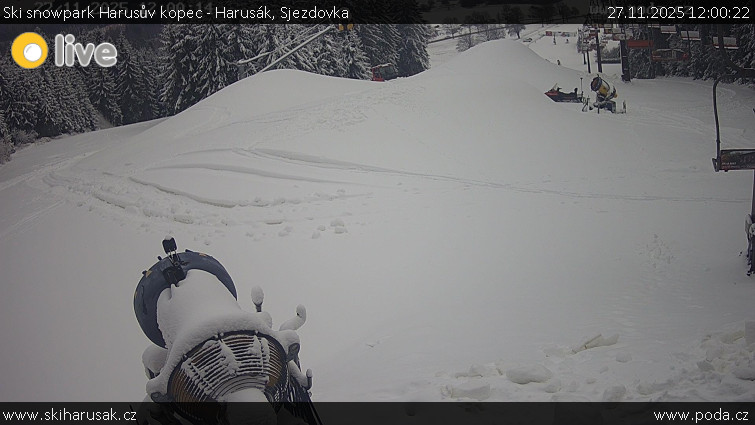 Ski snowpark Harusův kopec - Harusák - Sjezdovka - 27.11.2025 v 12:00