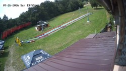 Boarding the ski lift
