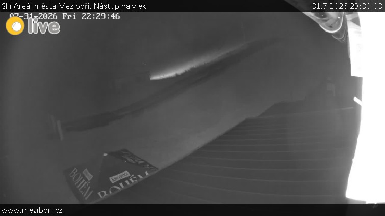Skigebiet der Stadt Meziboří - Einstieg am Lift - 31.7.2026 v 23:30