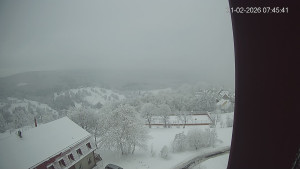 Město Hora Svaté Kateřiny - Panorama západ - 1.2.2026 v 07:45