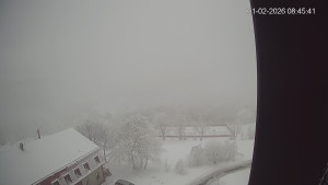 Město Hora Svaté Kateřiny - Panorama západ - 1.2.2026 v 08:45