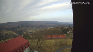 Město Hora Svaté Kateřiny - Panorama západ - 20.3.2026 v 07:45