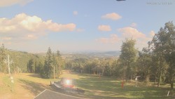 Upper part of the ski slopes