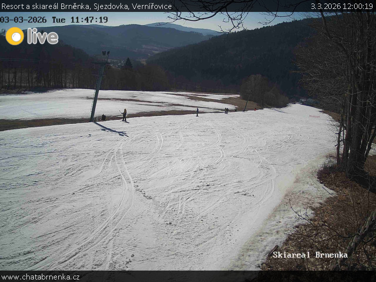 Resort a skiareál Brněnka - Sjezdovka, Vernířovice - 3.3.2026 v 12:00