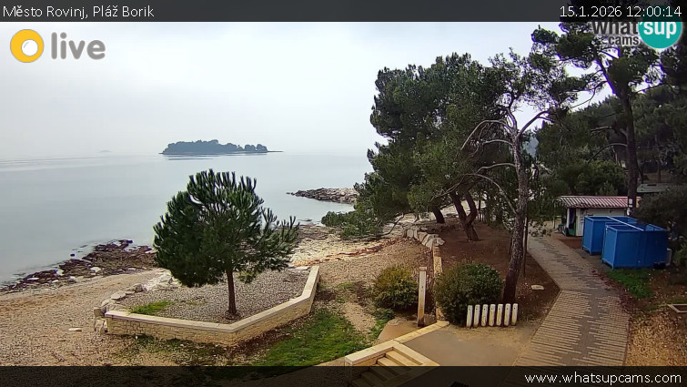 Město Rovinj - Pláž Borik - 15.1.2026 v 12:00